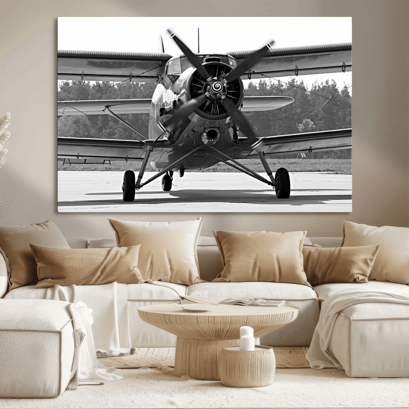 74816-MGV-CV-36X24-Wall Art Old War Plane Canvas Print