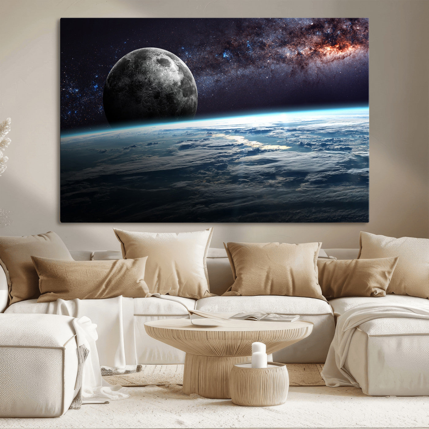 22395-MGV-CV-36X24-Space and Planet Canvas Print