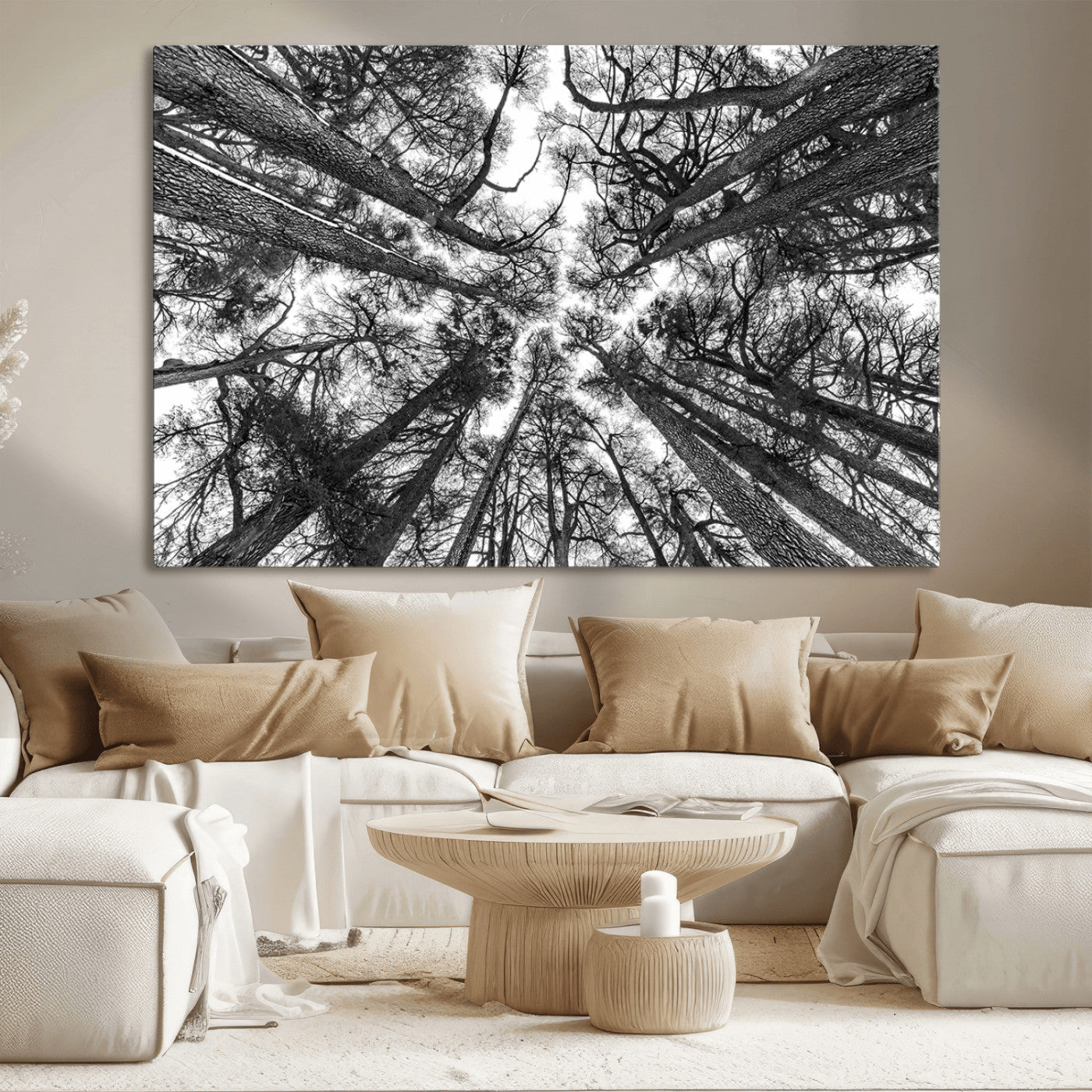 -Trees Contemporary Art Canvas Print