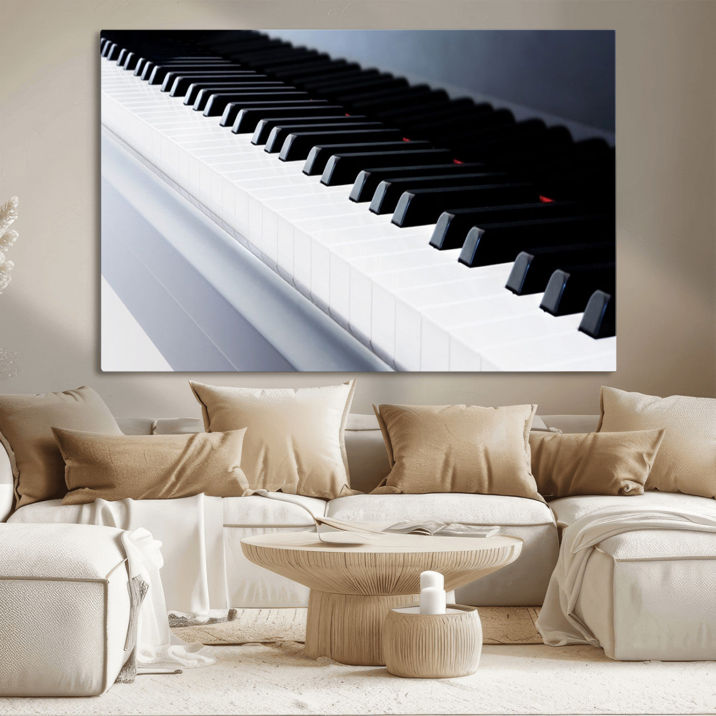 -Piano Artwork Canvas Wall Art Print