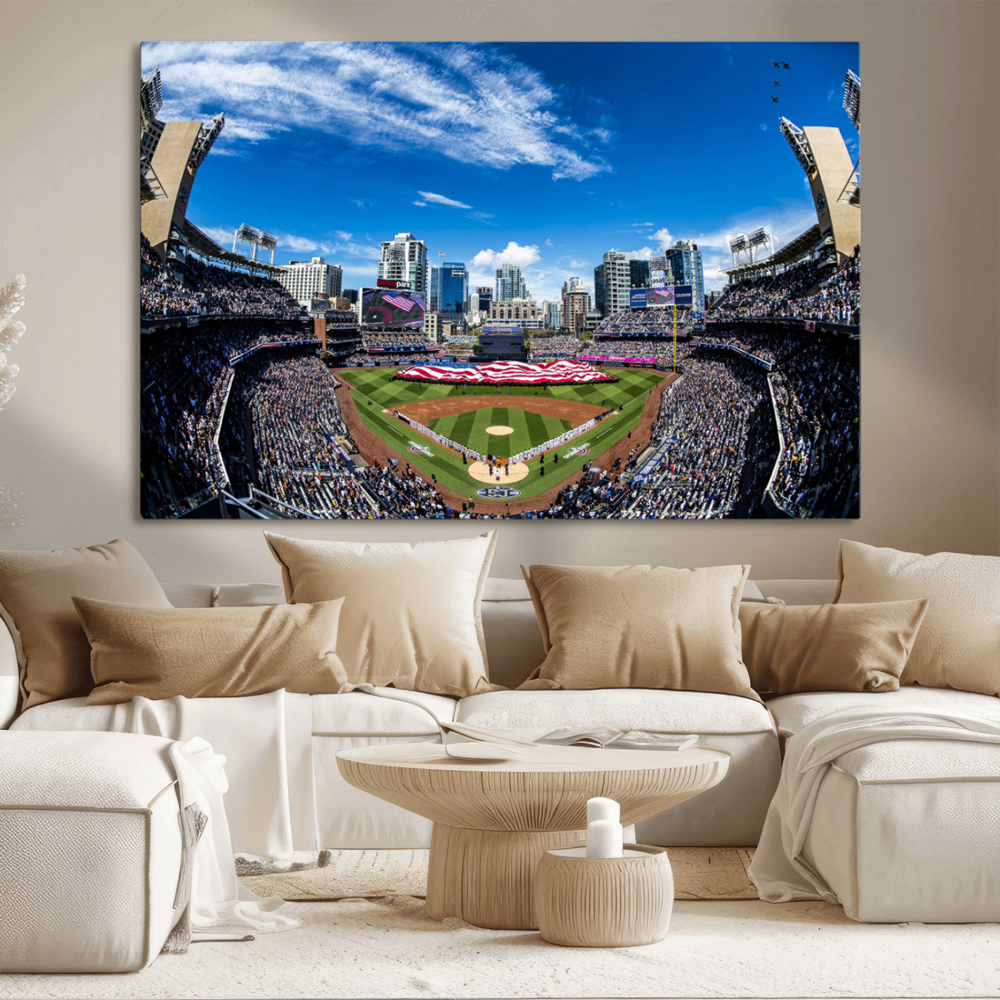 -San Diego Padres Baseball Team Print - Petco Park Stadium Wall Art Canvas Print
