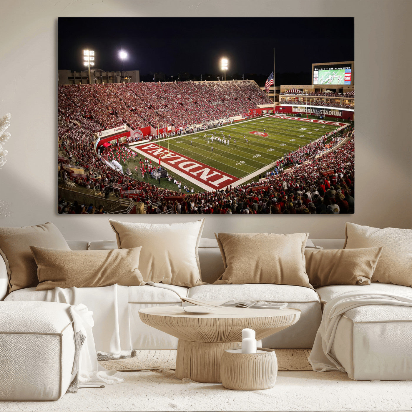 82748-MGV-CV-36X24-Indiana University Hoosiers Football Team Print Canvas