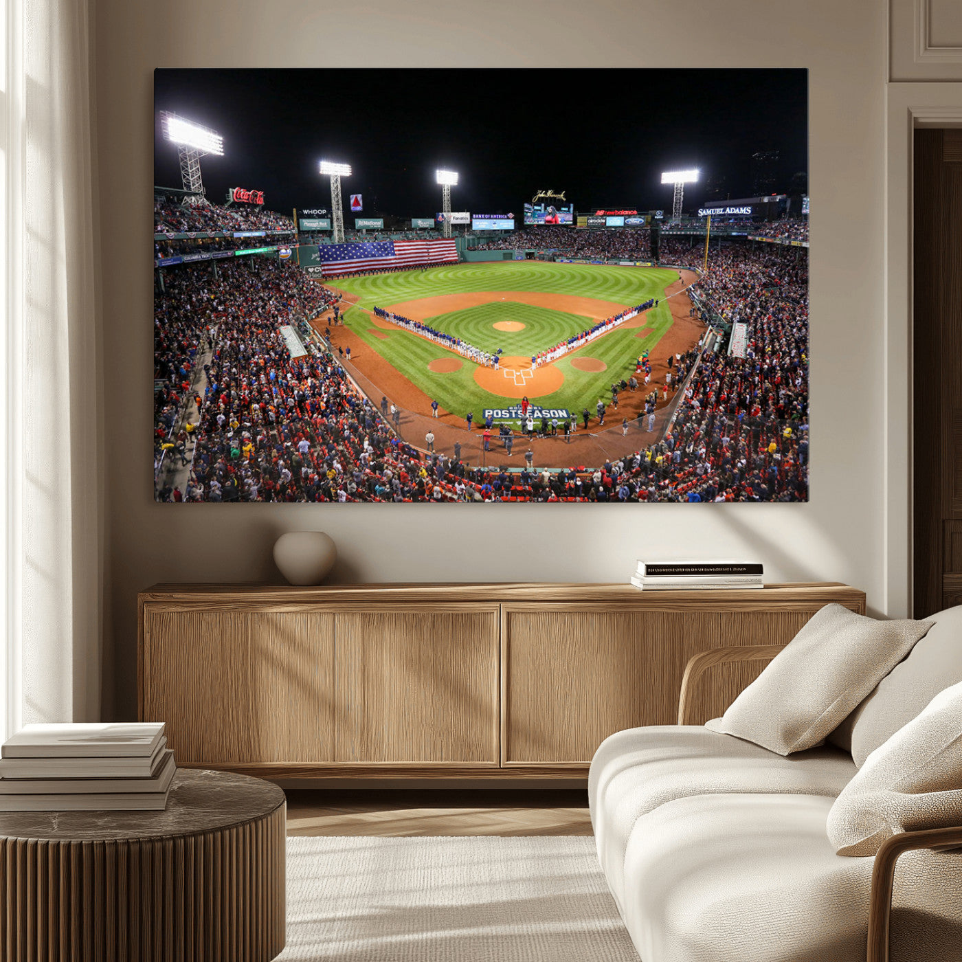 47365-MGV-CV-36X24-Fenway Park Wall Art Canvas Print | Large Baseball Stadium Canvas Print for Boston Red Sox Fans |