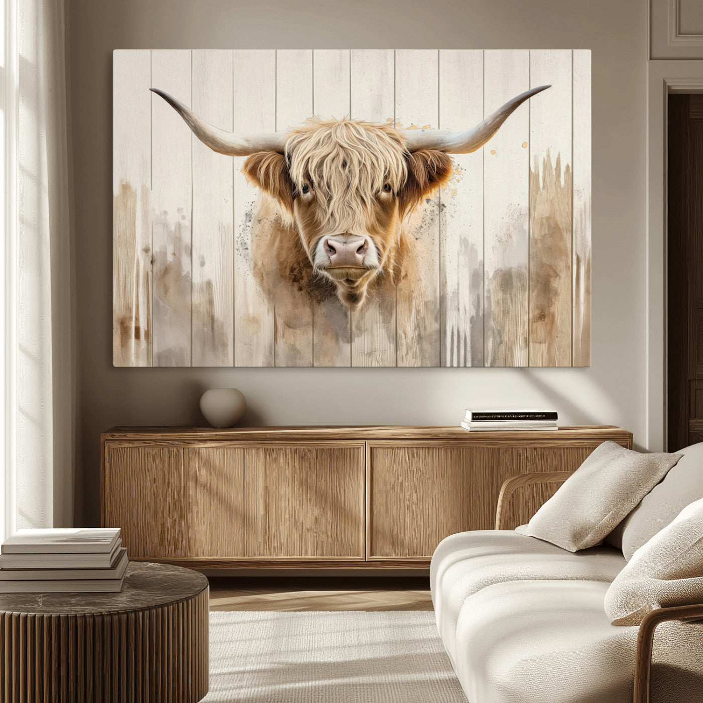 83059-MGV-CV-36X24 - Vibrant Autumn Landscape Canvas Wall Art - Fall Foliage and Mountain View Print for Home, Farmhouse, and Cozy Cabin Decor, Ready to Hang