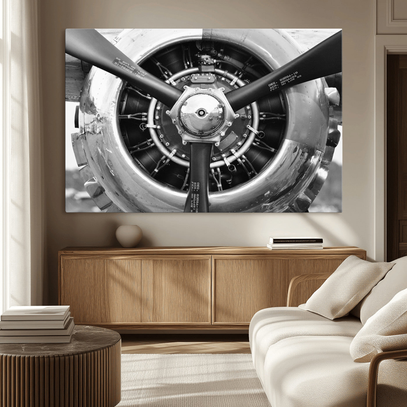 28132-MGV-CV-36X24-Vintage Airplane Wall Art Canvas Print