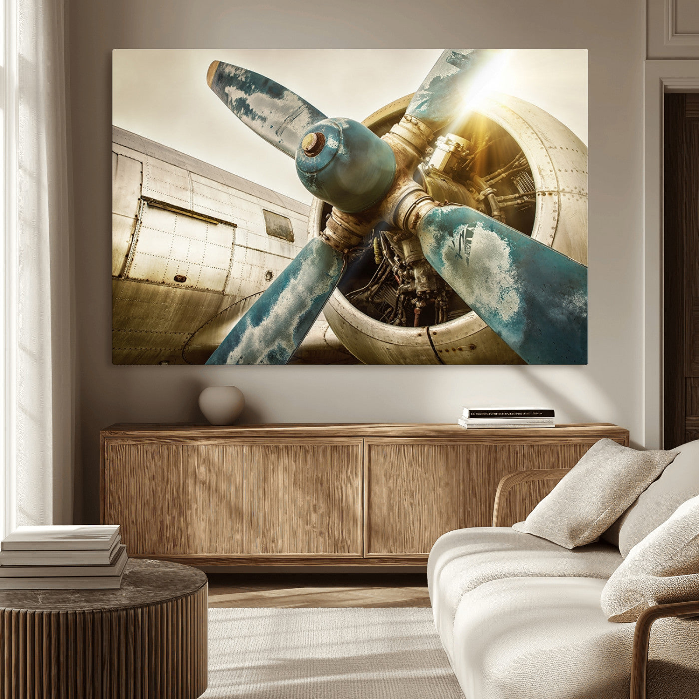 14106-MGV-CV-36X24-Vintage Airplane Canvas Print