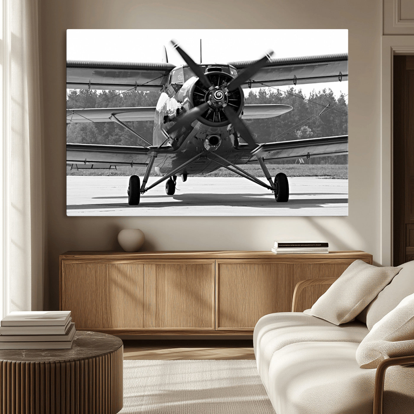 74816-MGV-CV-36X24-Wall Art Old War Plane Canvas Print