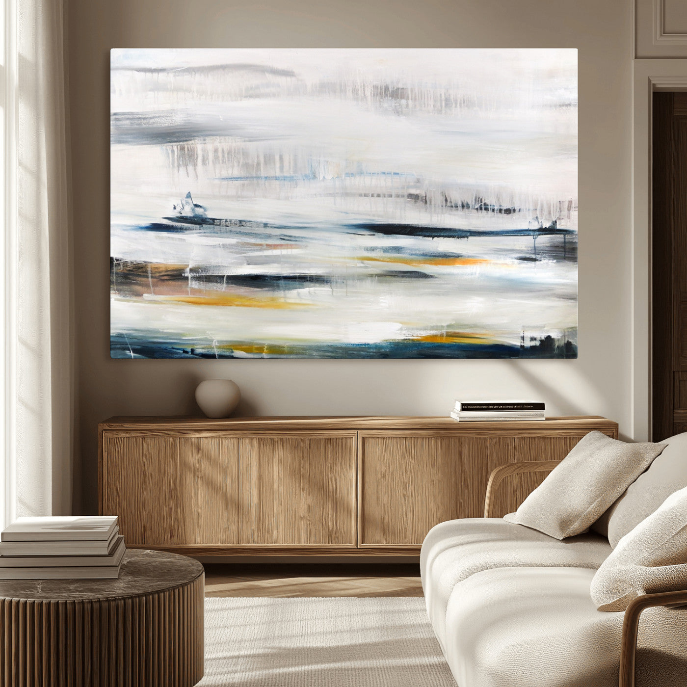 74932-MGV-CV-36X24-Soft Color Abstract Canvas Print