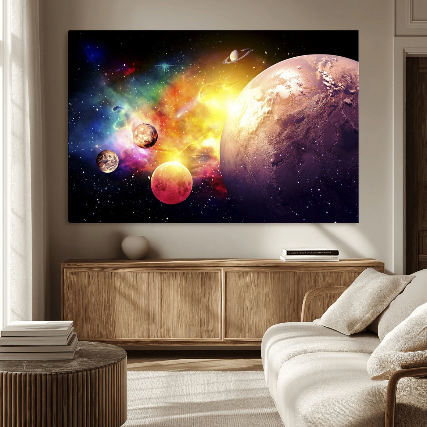 51843-MGV-CV-36X24-Space and Galaxy Canvas Print