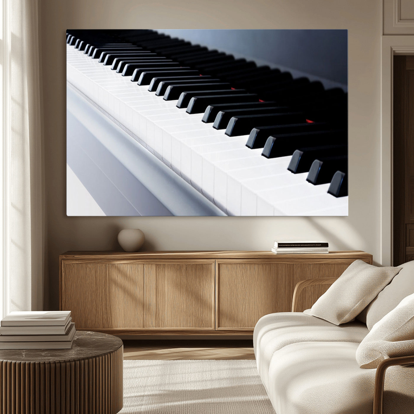 -Piano Artwork Canvas Wall Art Print