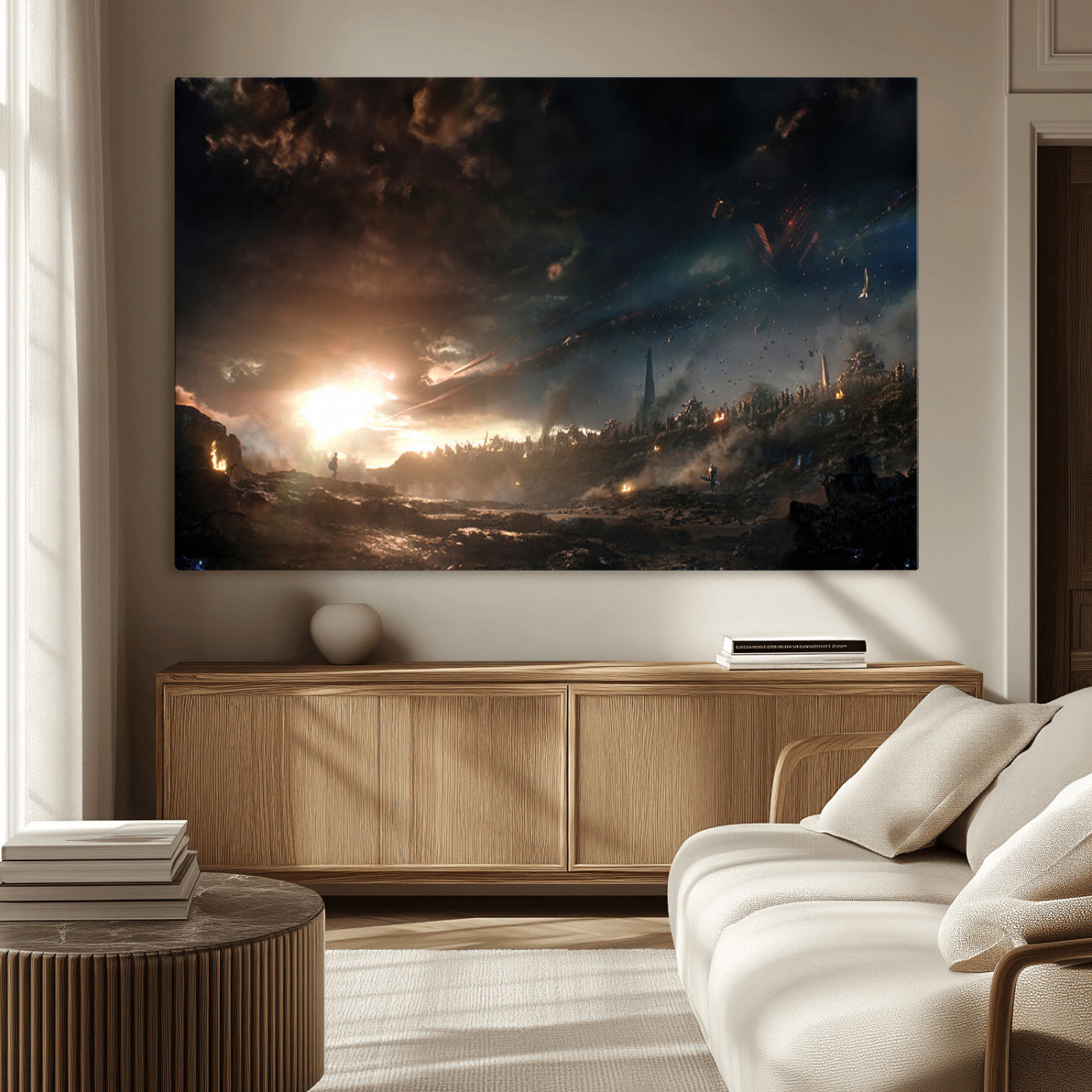 58617-MGV-CV-36X24-Avengers Planet Wall Art Canvas Print
