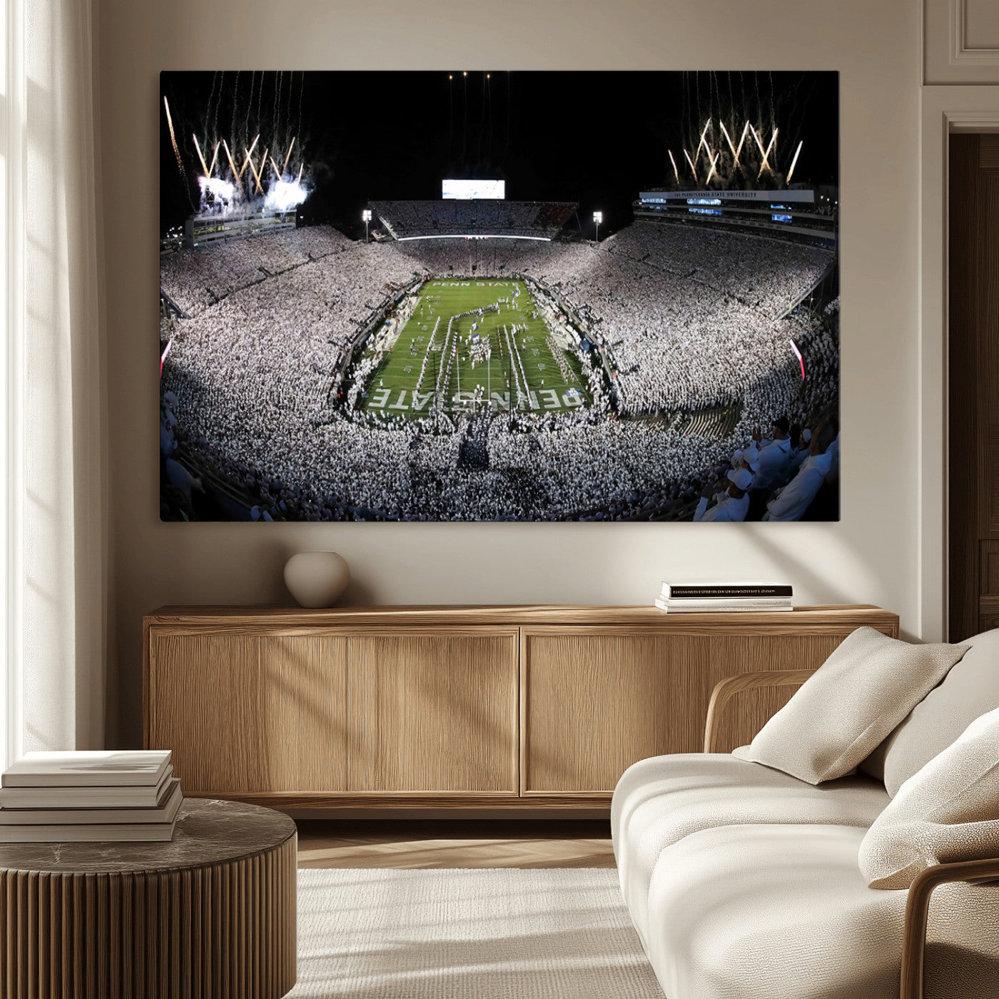 84537-MGV-CV-36X24-Penn State Beaver Stadium Canvas Wall Art - Nittany Lions Football Print