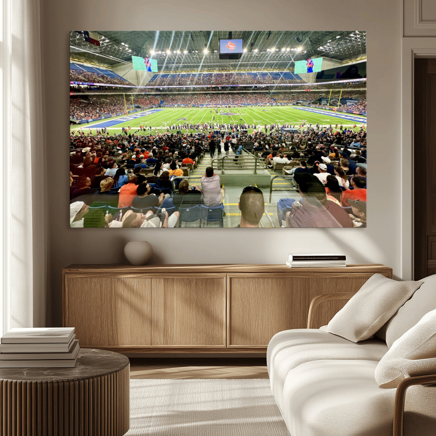 -The University of Texas at San Antonio Roadrunners Football Team Print - San Antonio Alamodome Wall
