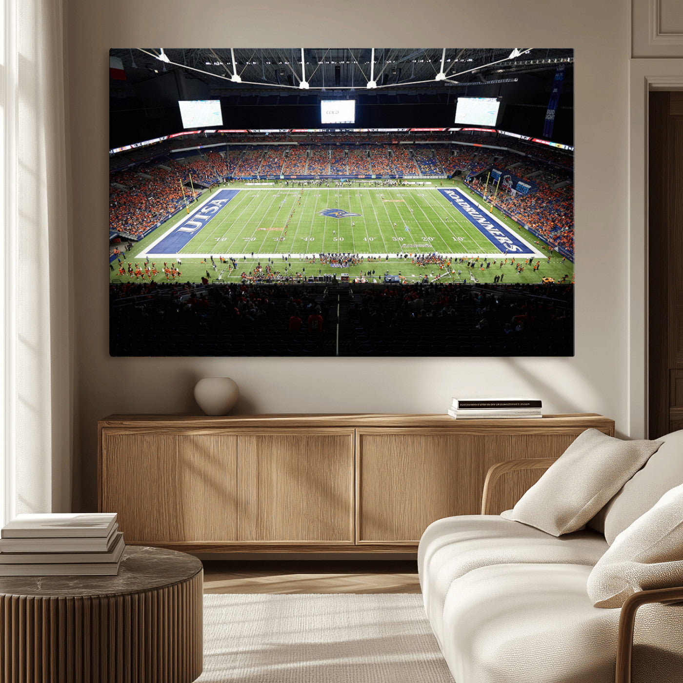 -The University of Texas at San Antonio Roadrunners Football Team Print - San Antonio Alamodome Wall