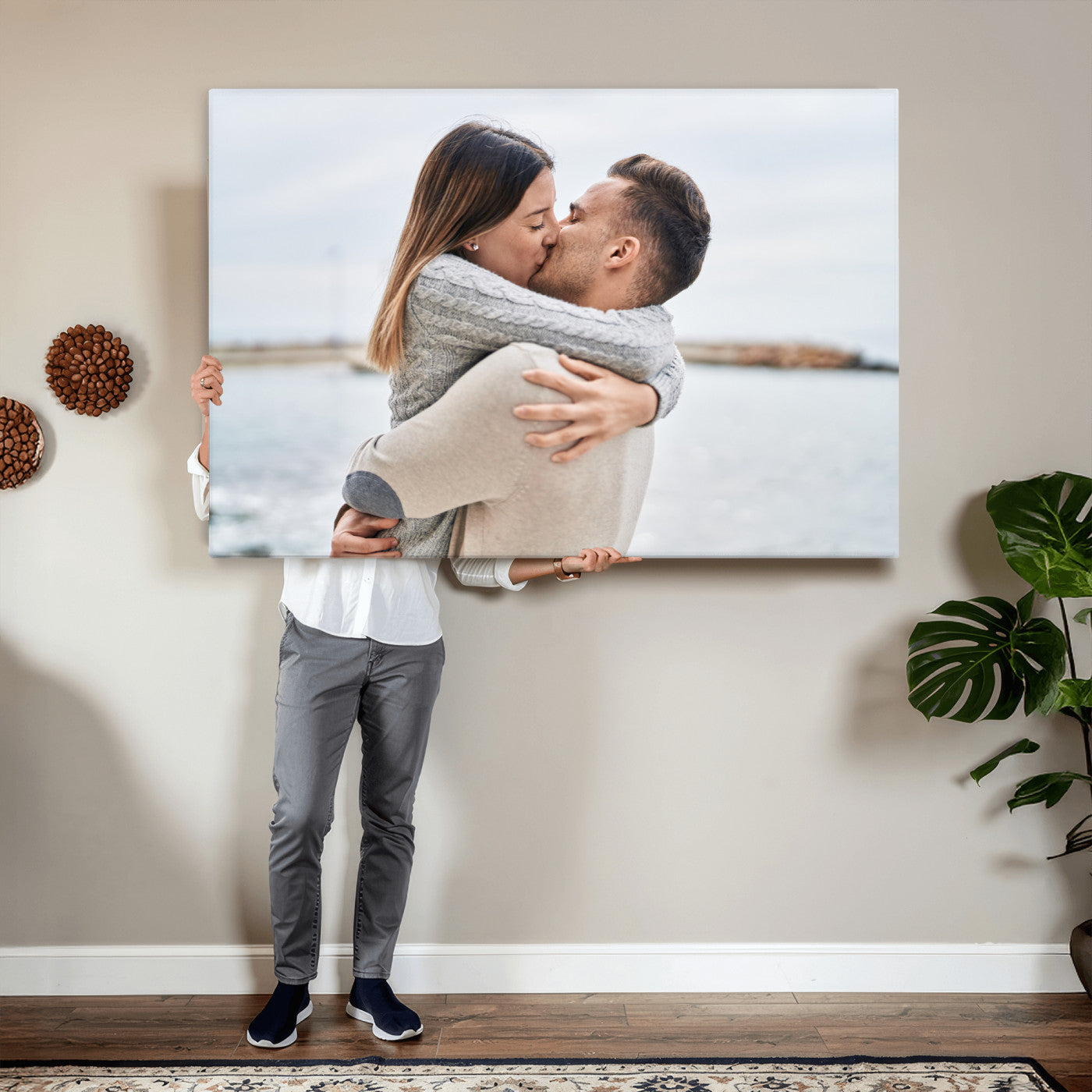 28984291-MGV-CV-36X24 - Custom Photo with Framed Canvas Wall Art Canvas Print Personalized Picture Print Framed Wall Art Digitally Printed Photo