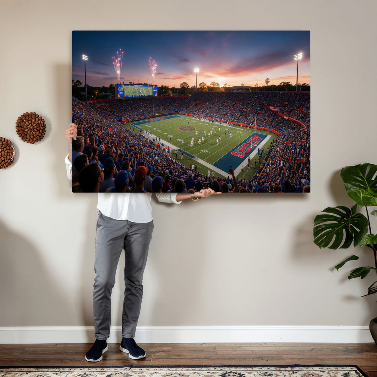 76151234-MGV-CV-36X24 - Stadium Wall Art Canvas Print