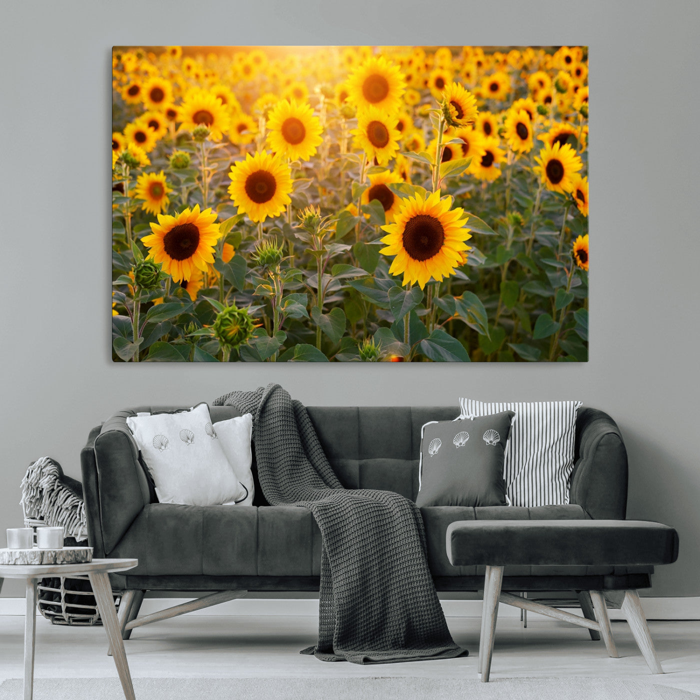 -Sunflower Sunshine Wall Art Canvas Print