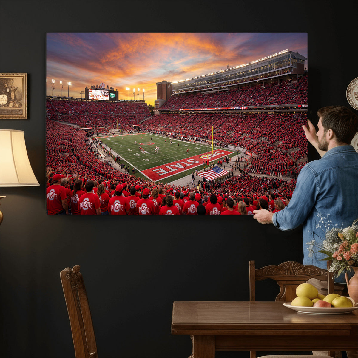 73119077-MGV-CV-36X24 - Stadium Wall Art Canvas Print