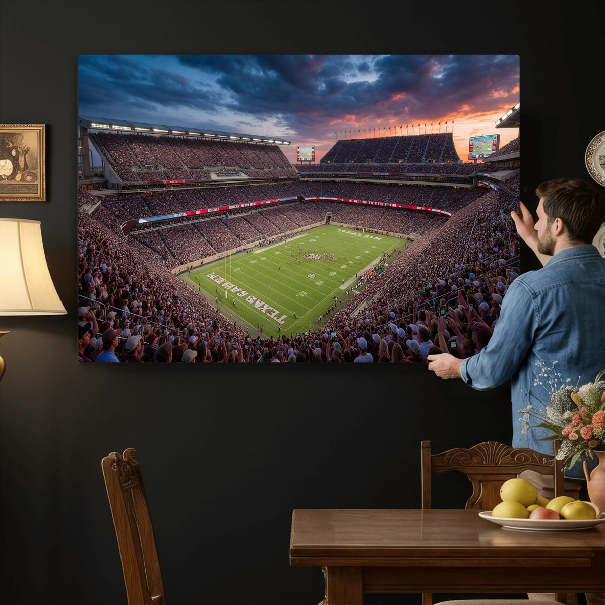 55475837-MGV-CV-36X24 - Stadium Wall Art Canvas Print