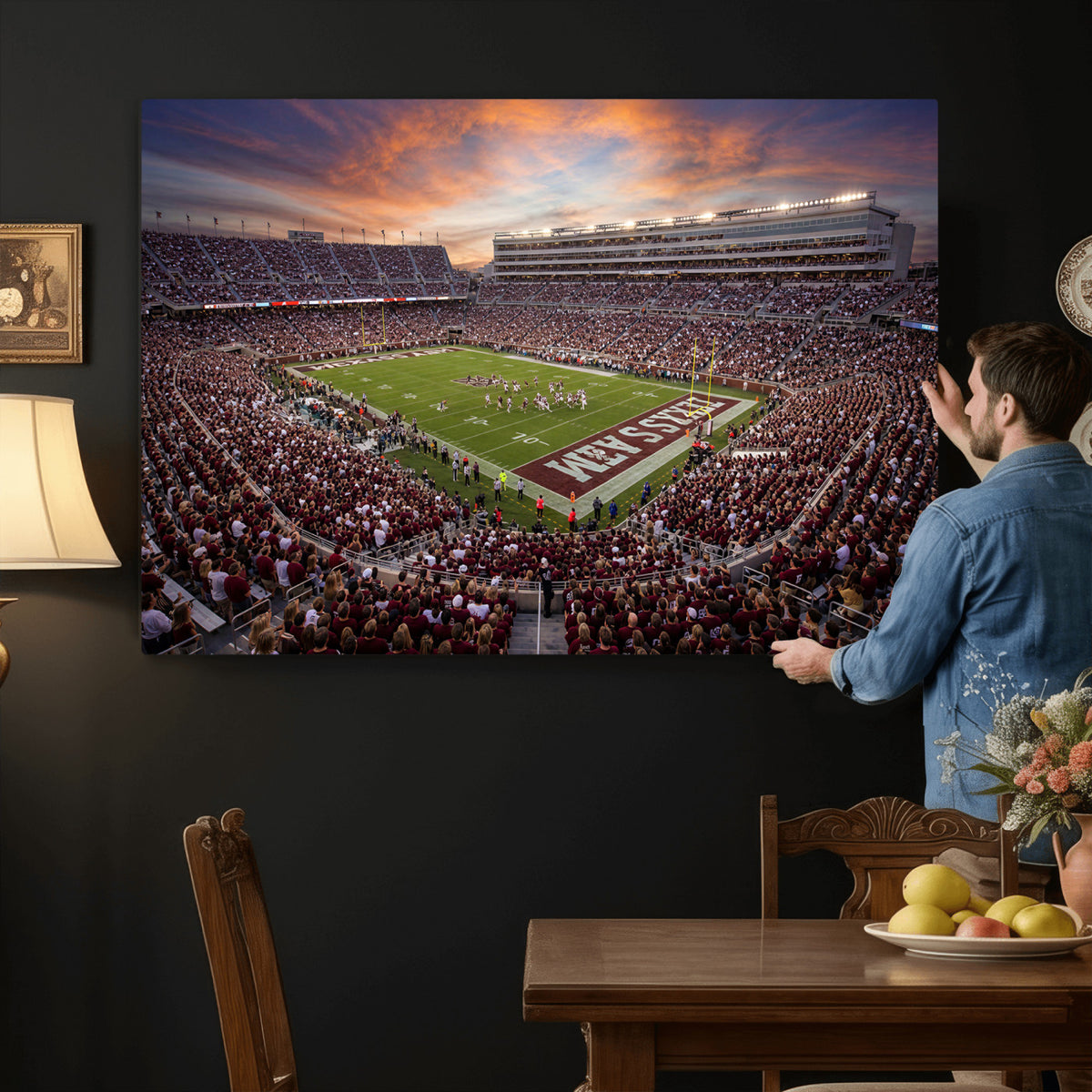 66624578-MGV-CV-36X24 - Stadium Wall Art Canvas Print