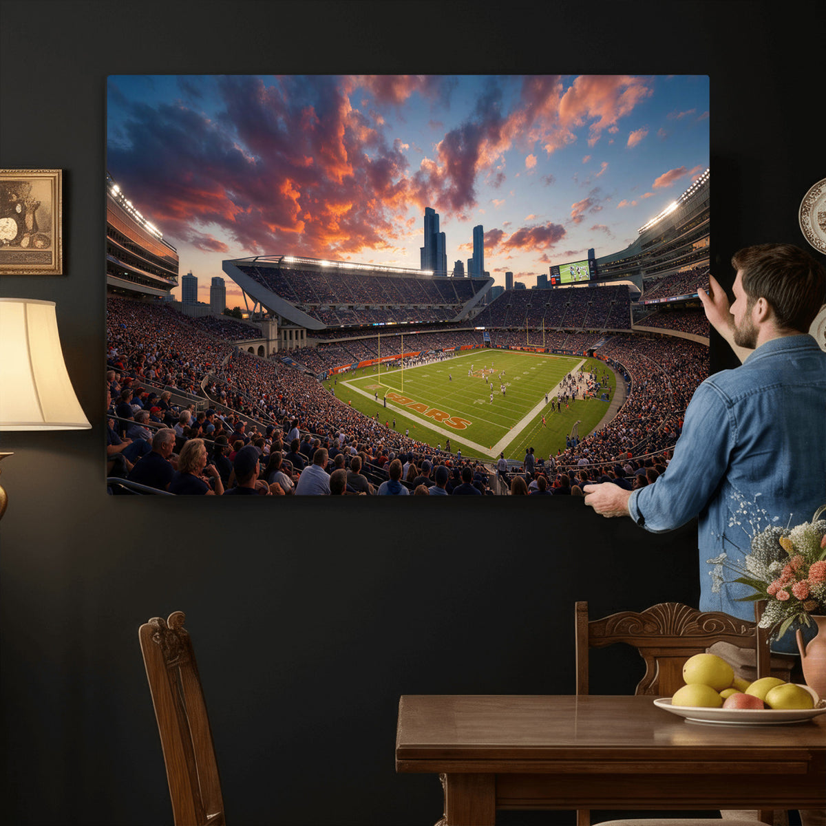 21104528-MGV-CV-36X24 - Stadium Wall Art Canvas Print