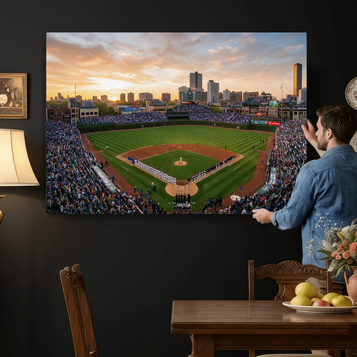 76885212-MGV-CV-36X24 - Stadium Wall Art Canvas Print