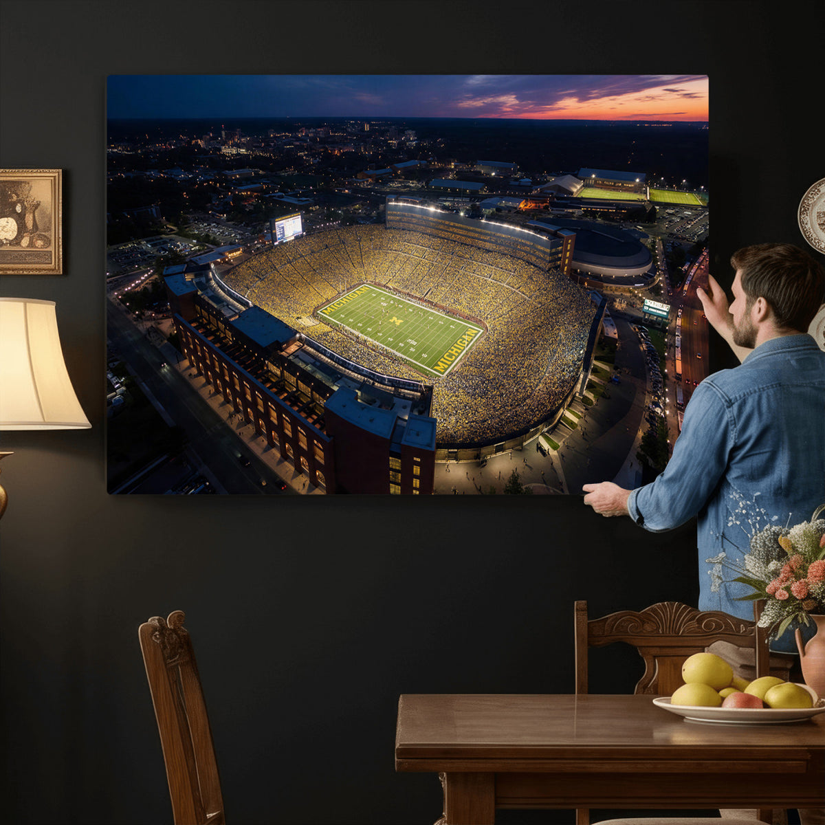 61127284-MGV-CV-36X24 - Stadium Wall Art Canvas Print