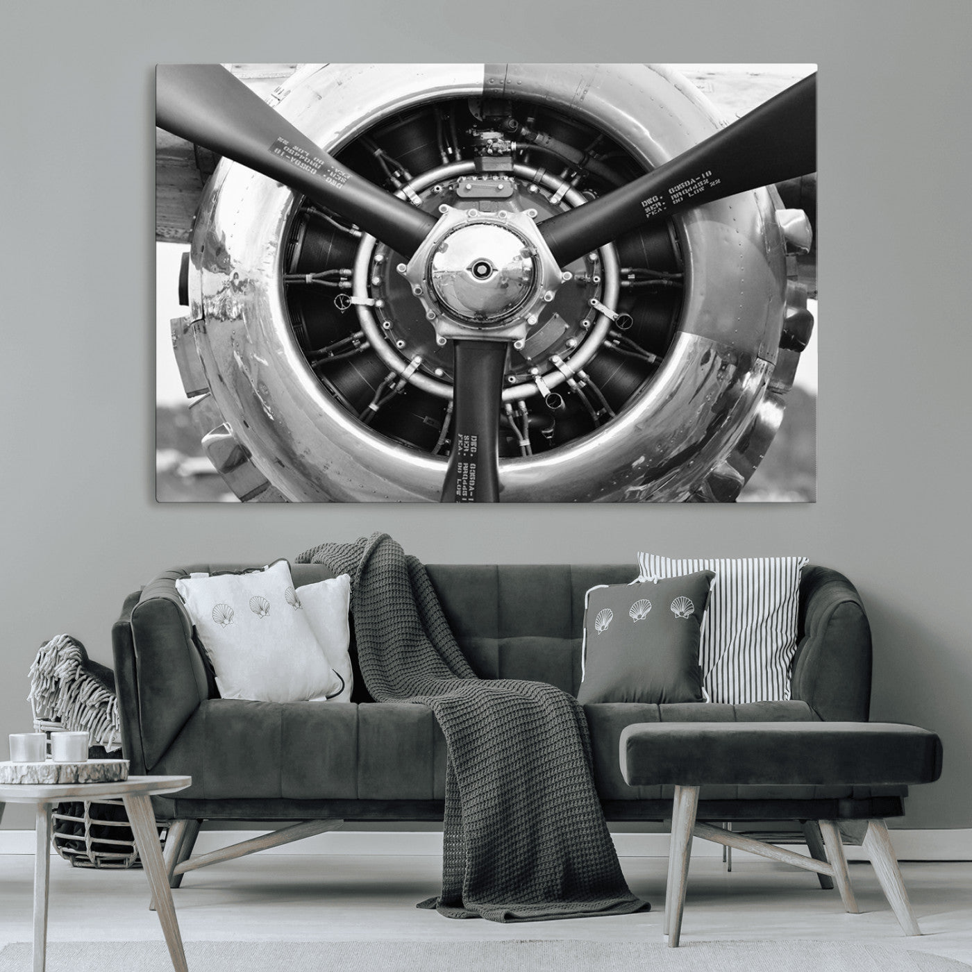 28132-MGV-CV-36X24-Vintage Airplane Wall Art Canvas Print