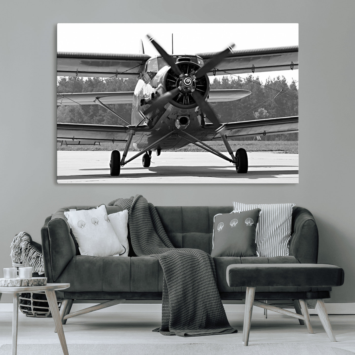 74816-MGV-CV-36X24-Wall Art Old War Plane Canvas Print