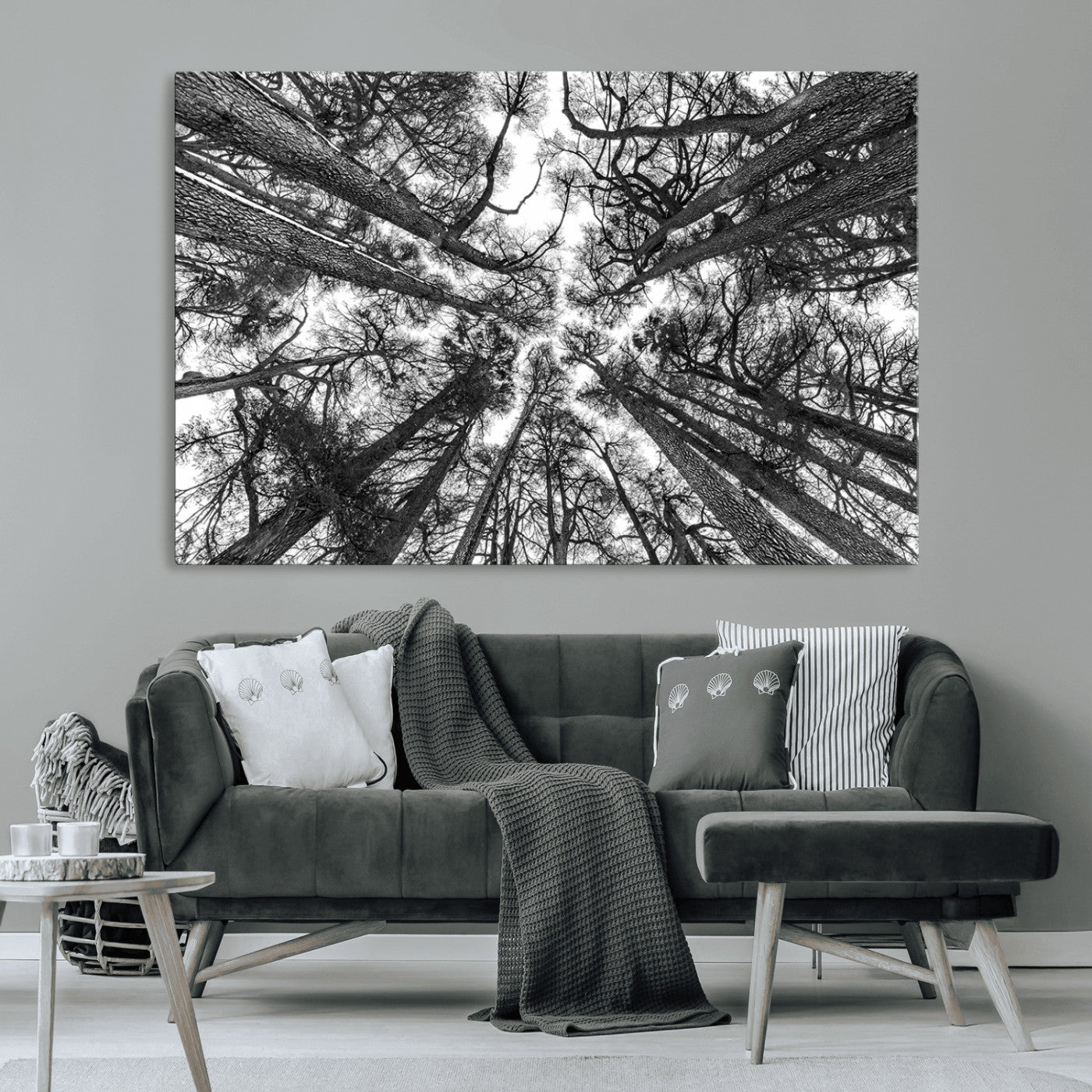 -Trees Contemporary Art Canvas Print