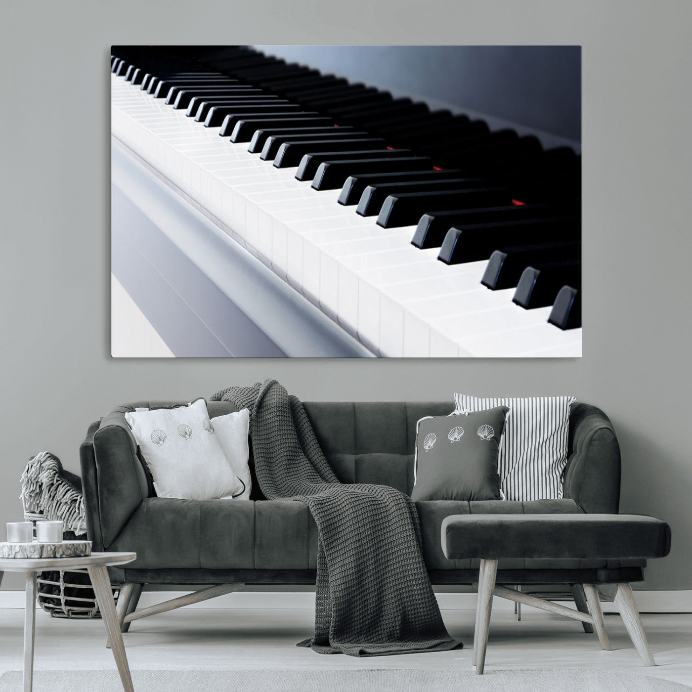 -Piano Artwork Canvas Wall Art Print