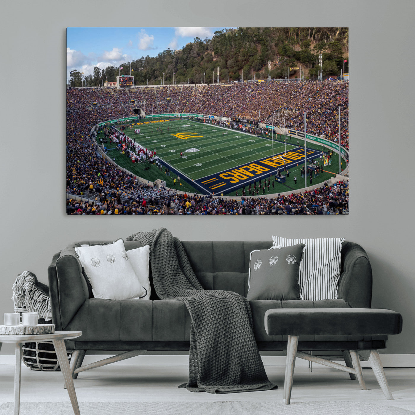 38054-MGV-CV-36X24-University of California Golden Bears Football Team Print - Berkeley California Memorial Stadium Art