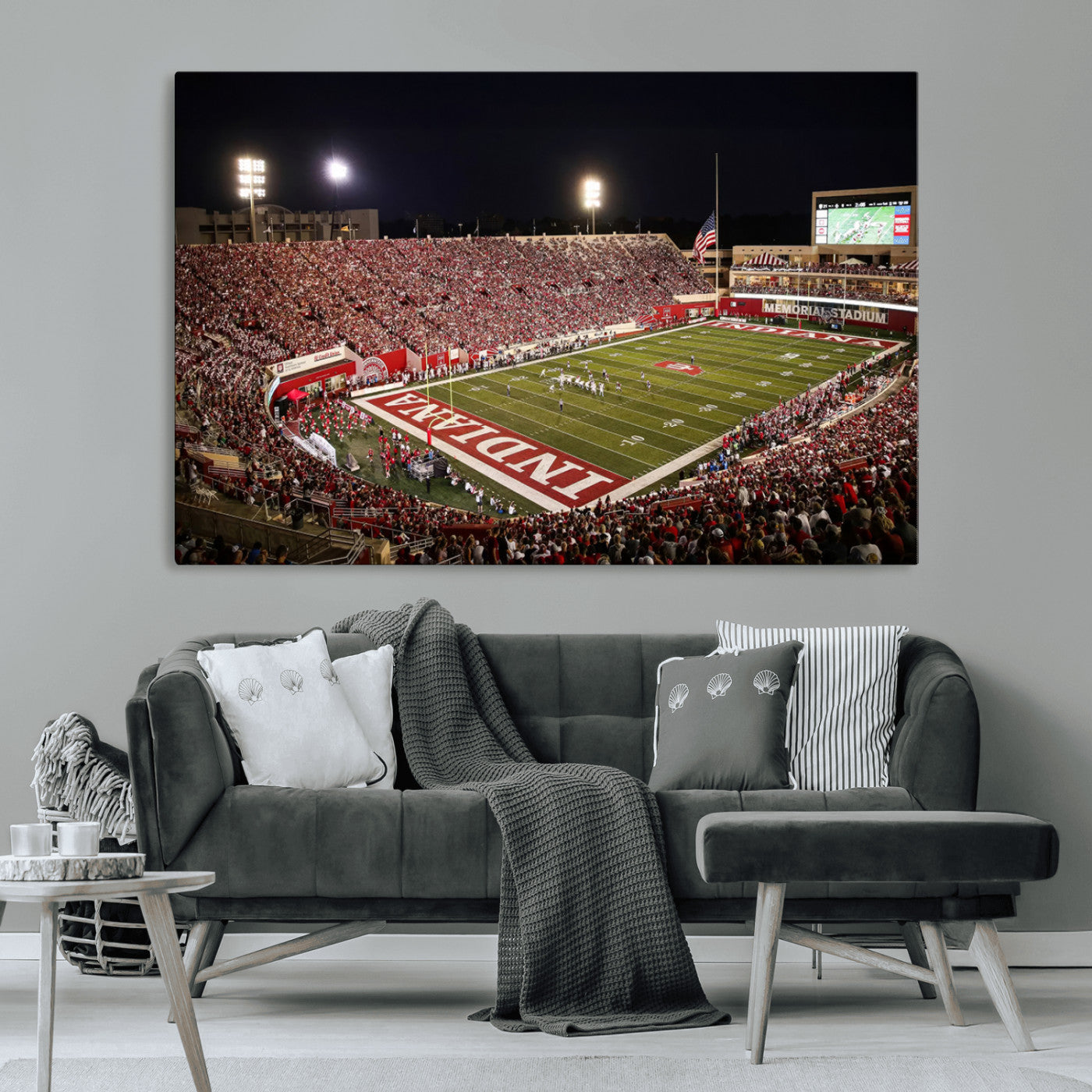 82748-MGV-CV-36X24-Indiana University Hoosiers Football Team Print Canvas