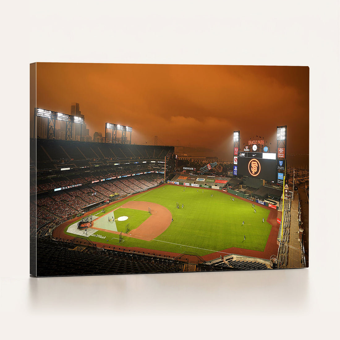 San Francisco Giants Baseball Team Print, Oracle Park Stadium Wall Art Canvas Print