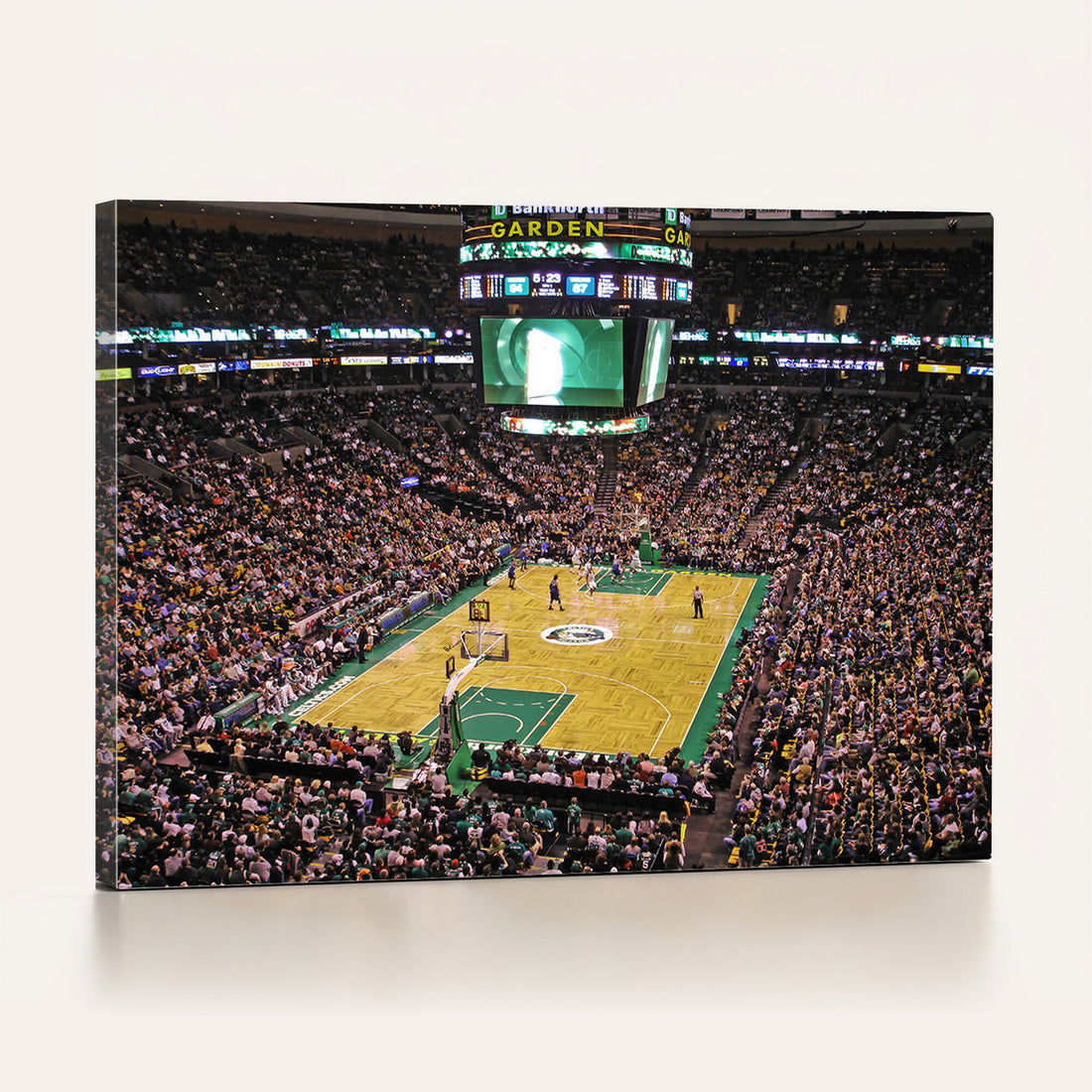 TD Garden Basketball Canvas Wall Art | Boston Celtics Live Action
