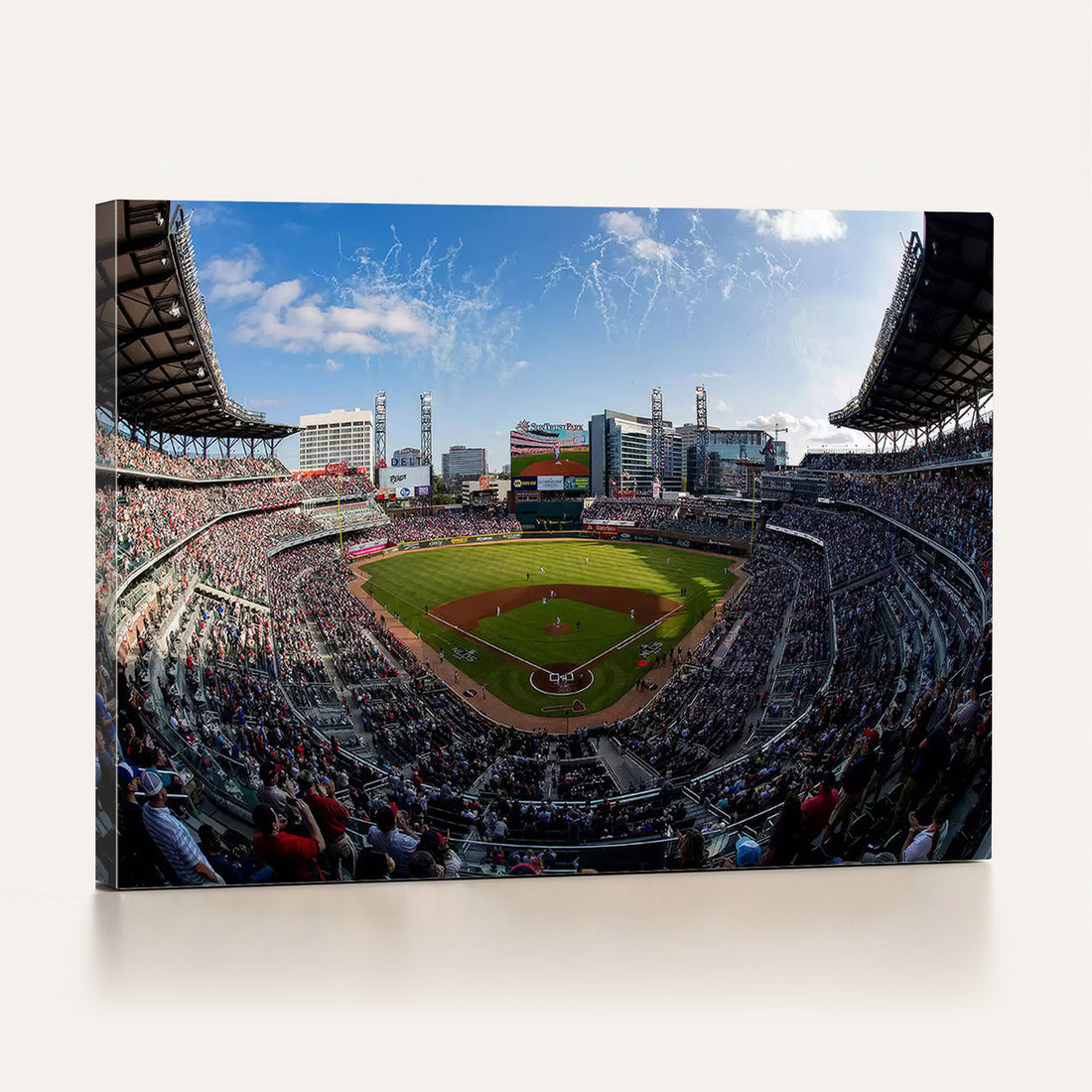 Truist Park Stadium Canvas Wall Art, Atlanta Braves Game Day Decor