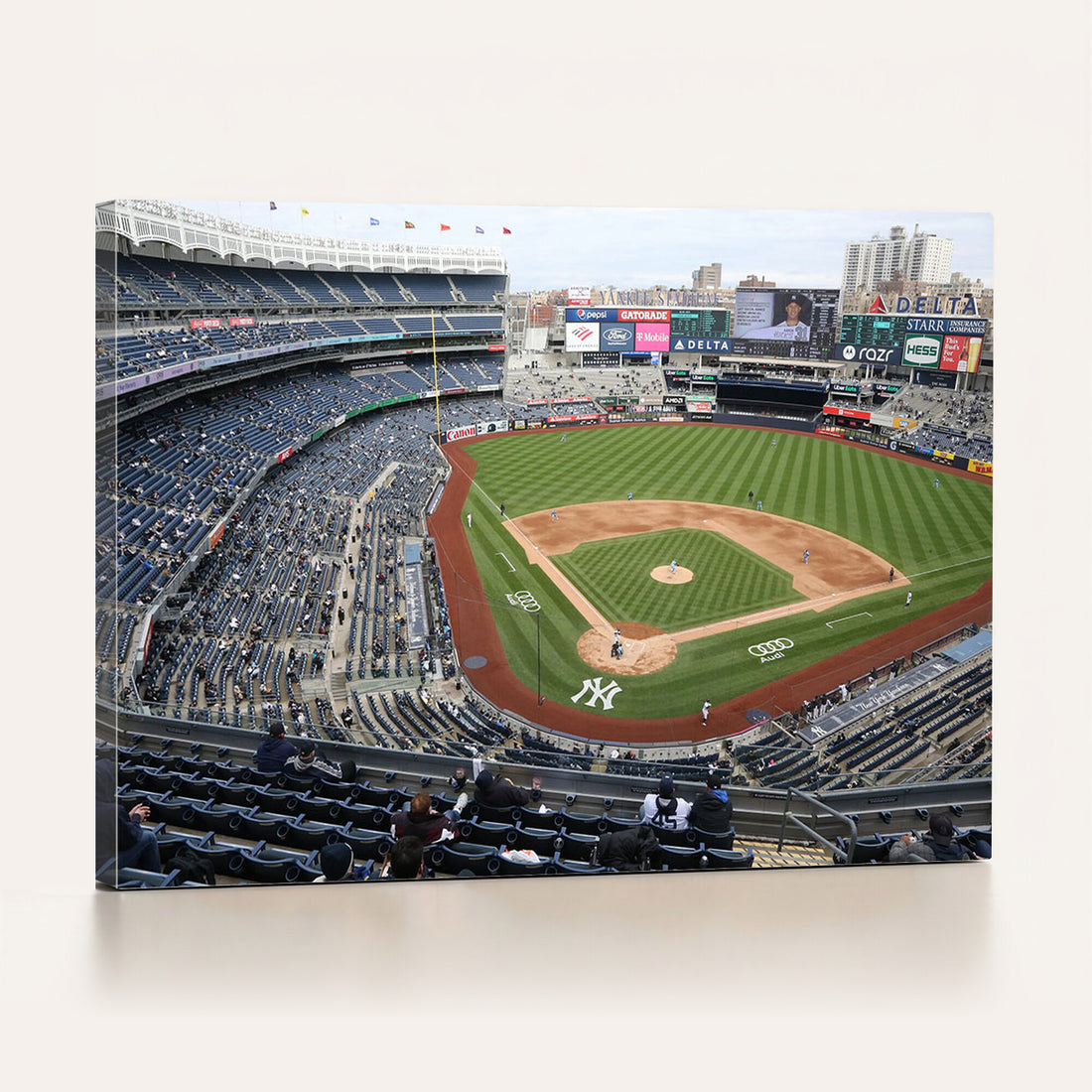 New York Yankees Baseball Team Print, Yankee Stadium Wall Art Canvas Print