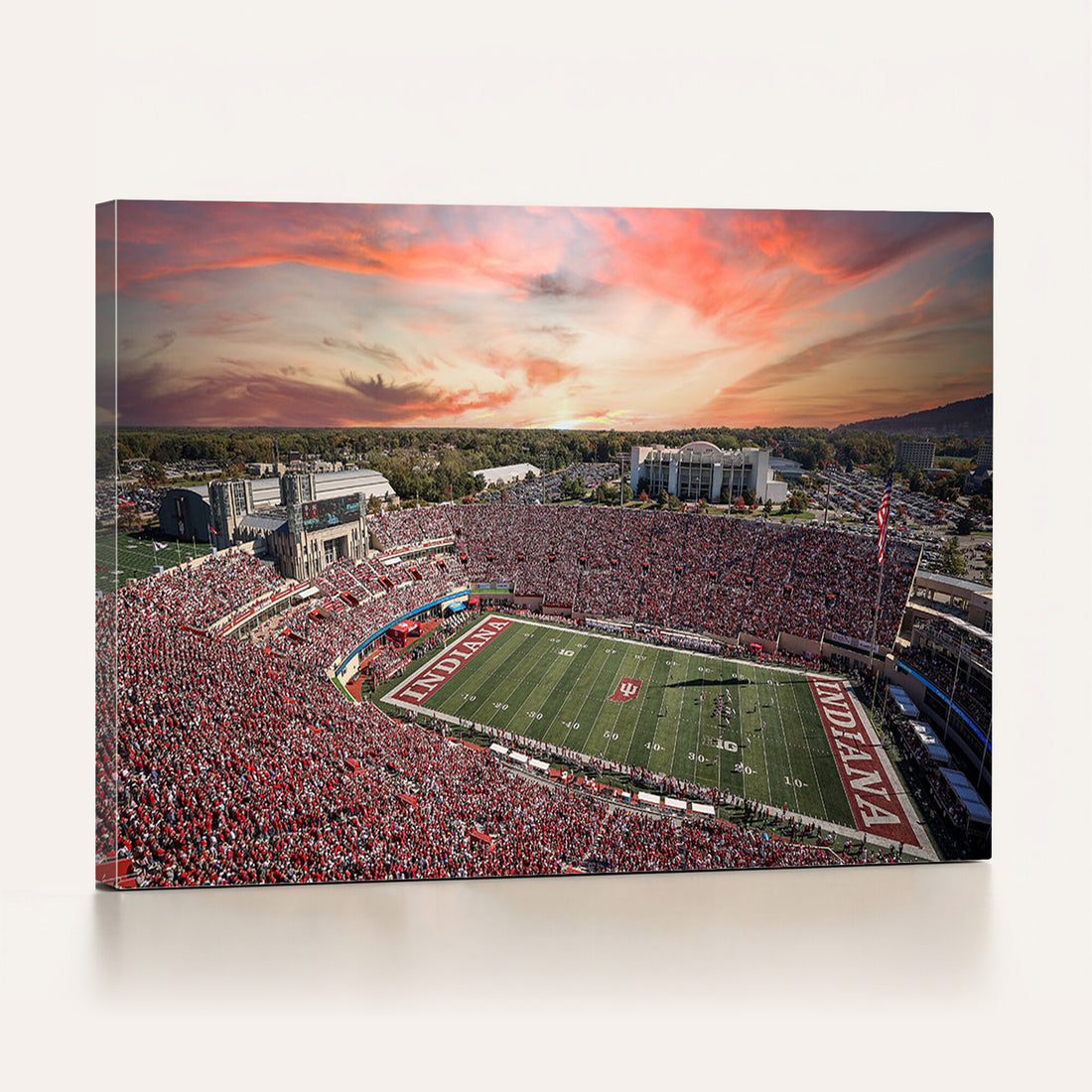 Indiana Memorial Stadium Wall Art Canvas Print