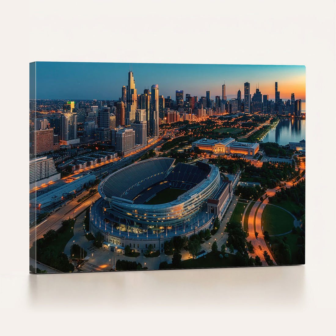 Chicago Bears Soldiers Field Wall Art Canvas Print
