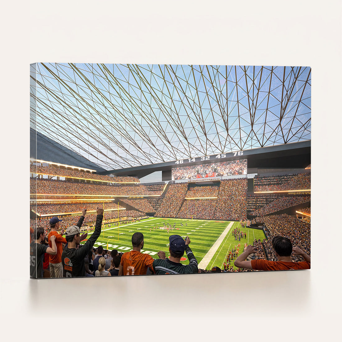 Cleveland Browns Stadium Wall Art Canvas Print