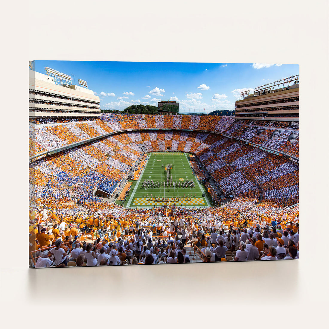 Tennessee Neyland Stadium Wall Art, Sports Arena Canvas, Framed and Ready to Hang