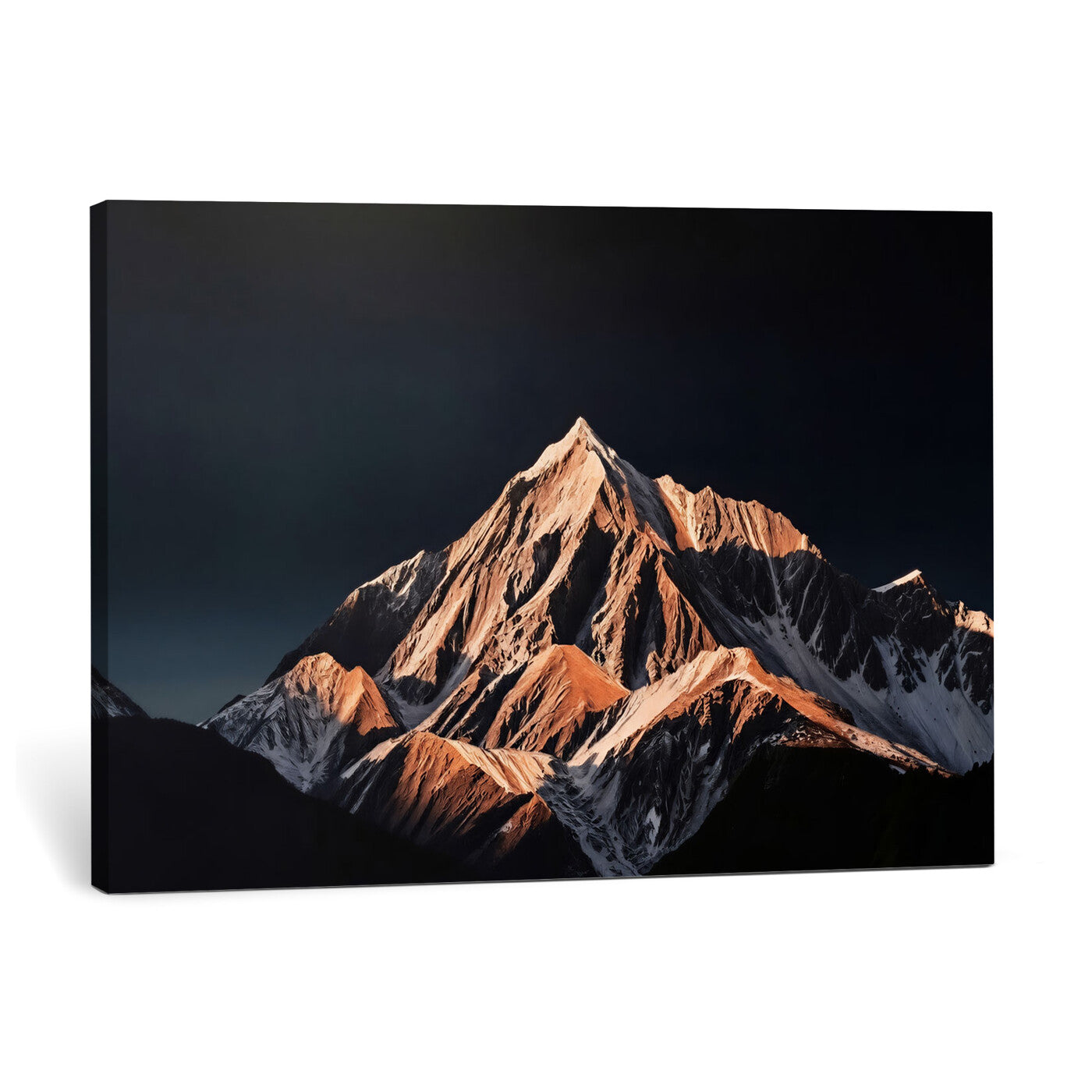 10196184-MGV-CV-36X24 - Snow Mountain Wall Art Canvas Print for Living Room Decor