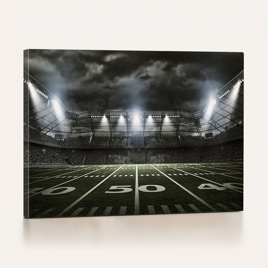 American Football Stadium Wall Art Canvas Print, Stadium Sport Wall Art Print