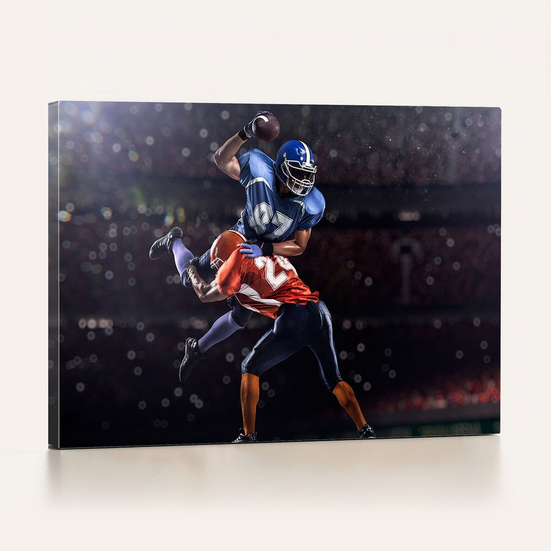 American Football Wall Art Canvas Print, Stadium Sport Wall Art Print
