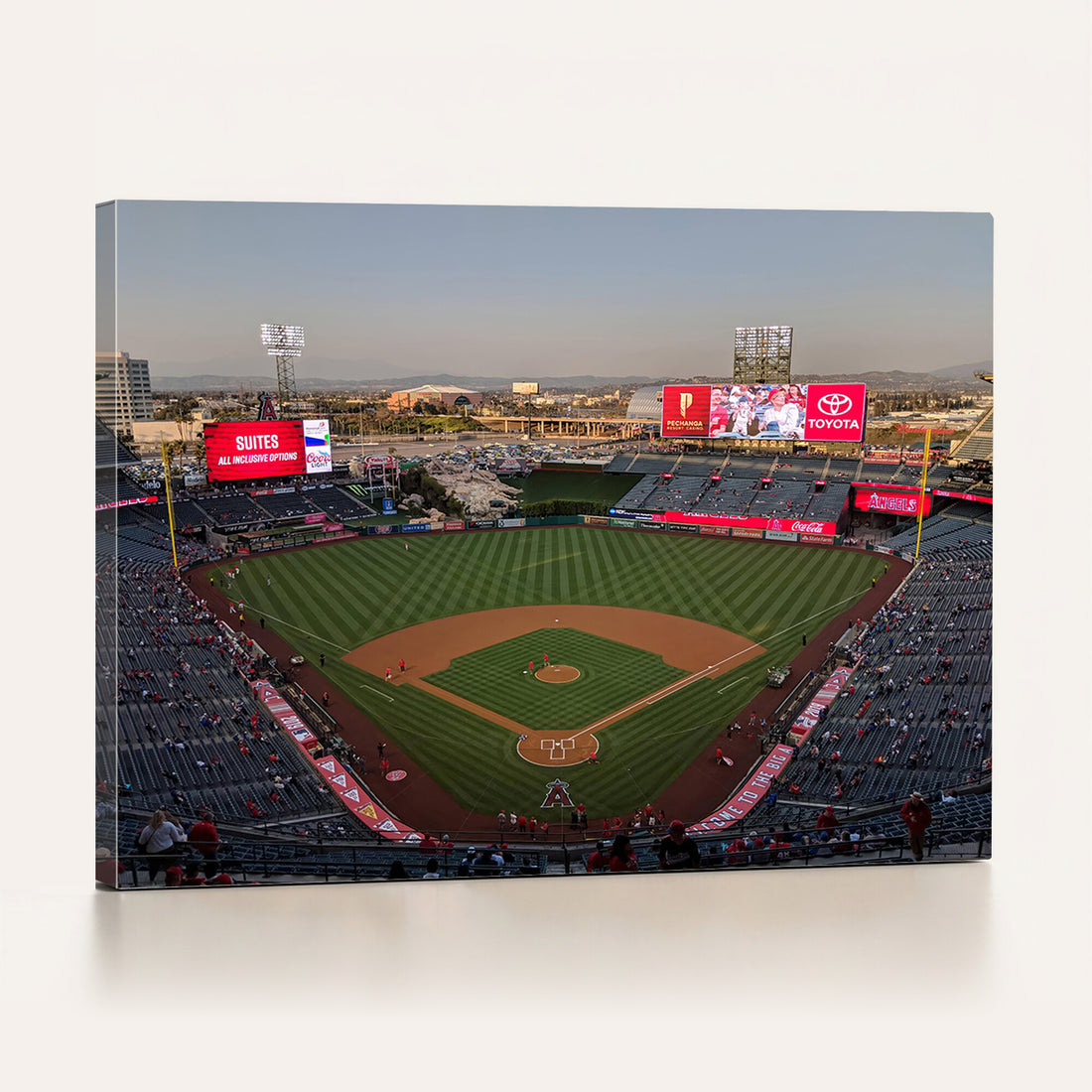 Los Angeles Angels Baseball Canvas Print, Anaheim Angel Stadium Wall Art