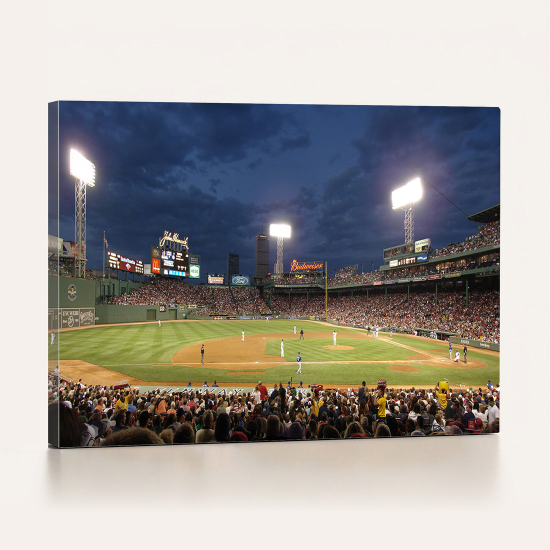 Boston Red Sox Baseball Team Print Canvas, Massachusetts Fenway Park Stadium Wall Art