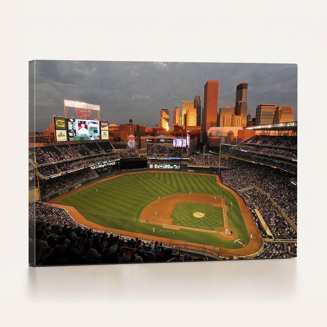 Minnesota Twins Baseball Team Print, Minneapolis Target Field Stadium Wall Art