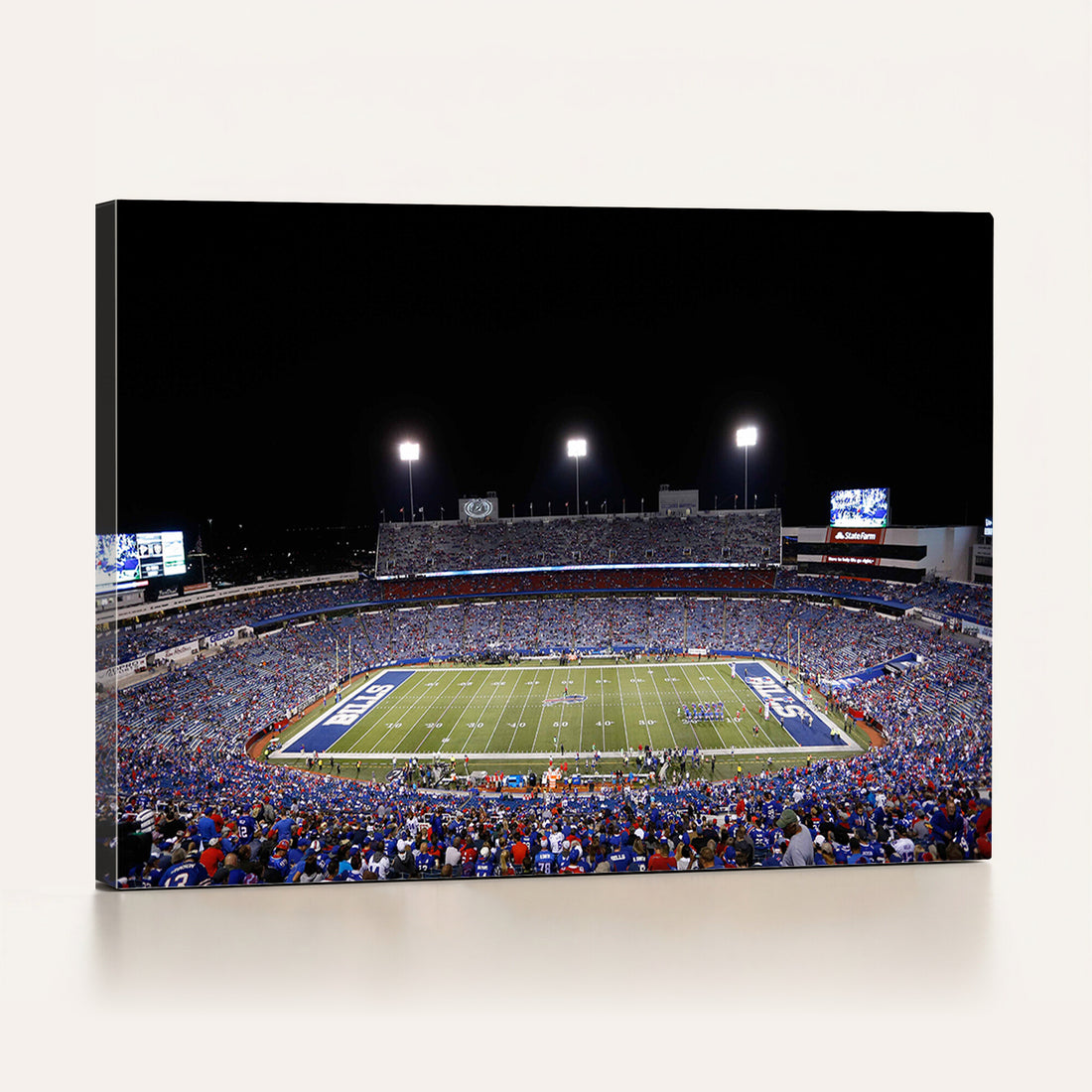 Buffalo Bills Wall Art, Buffalo Bills Stadium Canvas Print for Sports Decor