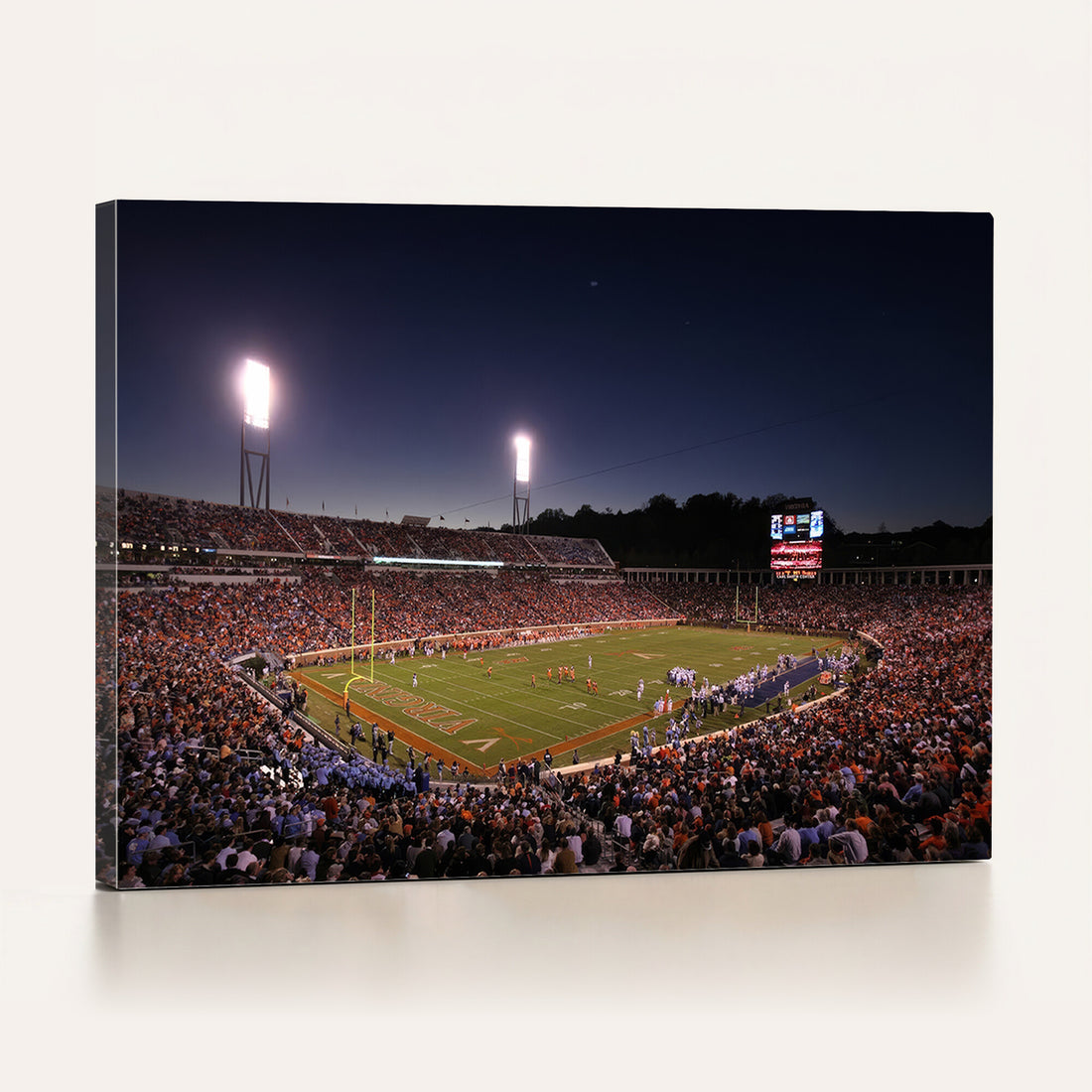 Virginia Cavaliers Football Team Print, Charlottesville, Framed and Ready to Hang