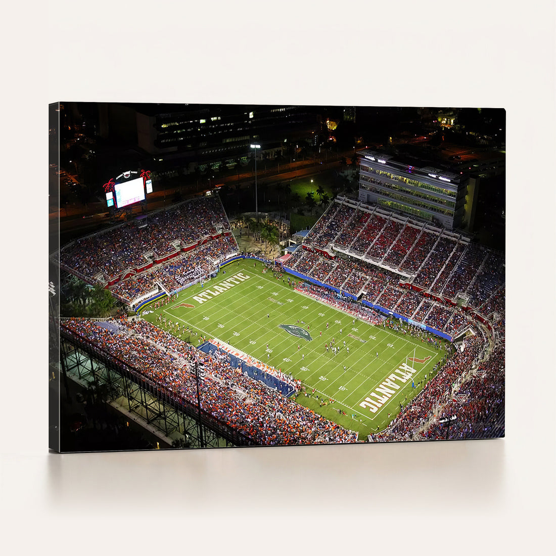 Florida Atlantic University Owls Canvas Print, Football Team Print